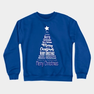 Typography Christmas tree No3 Crewneck Sweatshirt